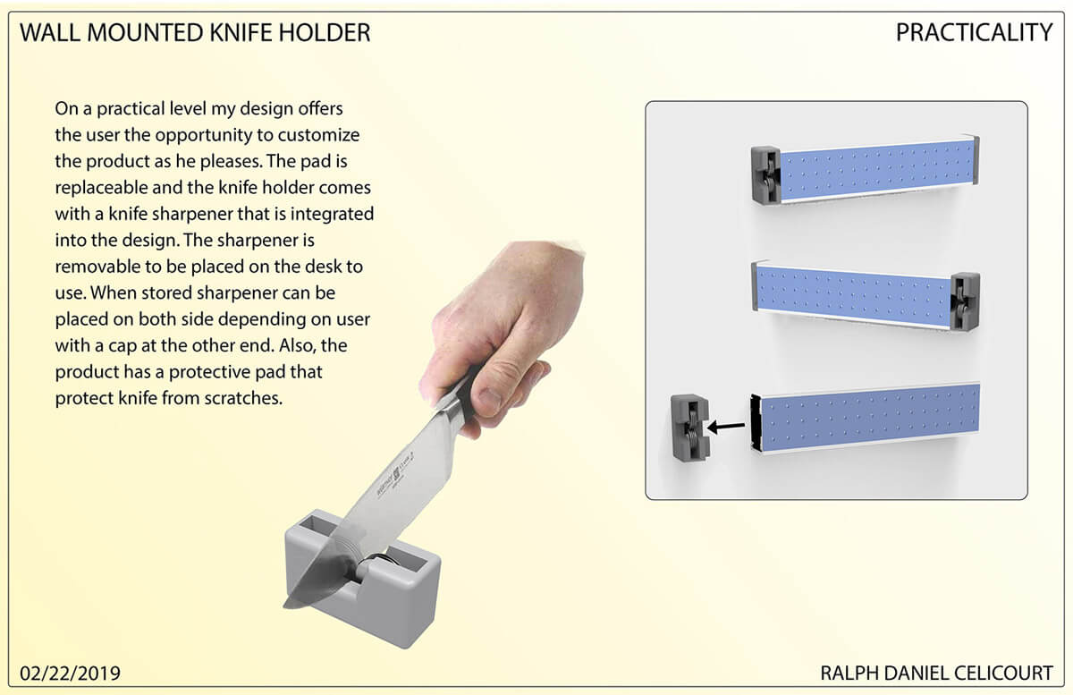 Wall Mounted Magnectic Knife Holder (1)