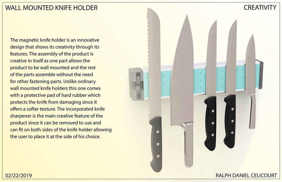 Wall Mounted Magnectic Knife Holder (6)